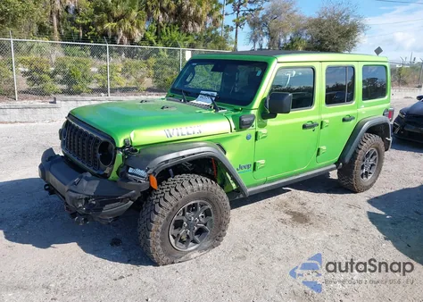 2025 Jeep Wrangler 4Xe Willys 4Xe from USA, damaged, VIN 1C4RJXN60SW558750